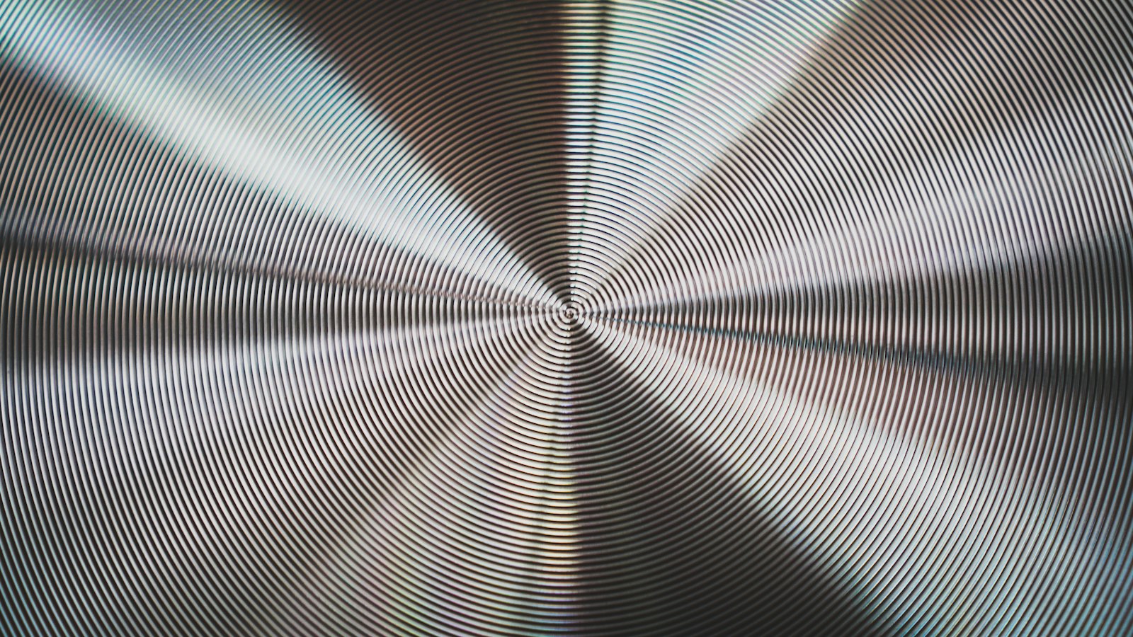 Radial brushed metal